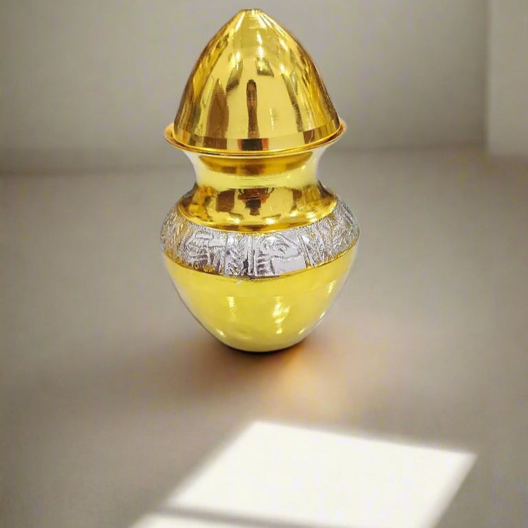 4-Inch Brass Abhishek Kalash - jinsamadhan