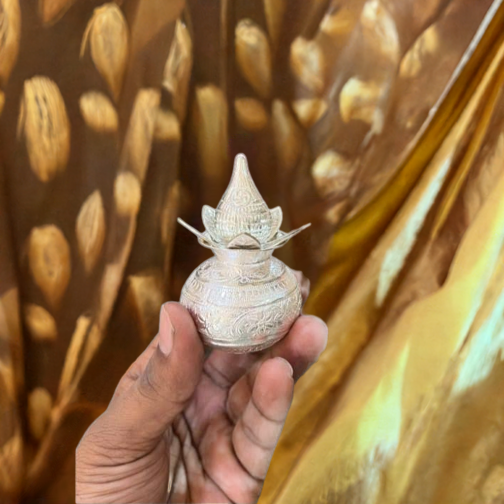 German Silver Mangal Kalash - jinsamadhan