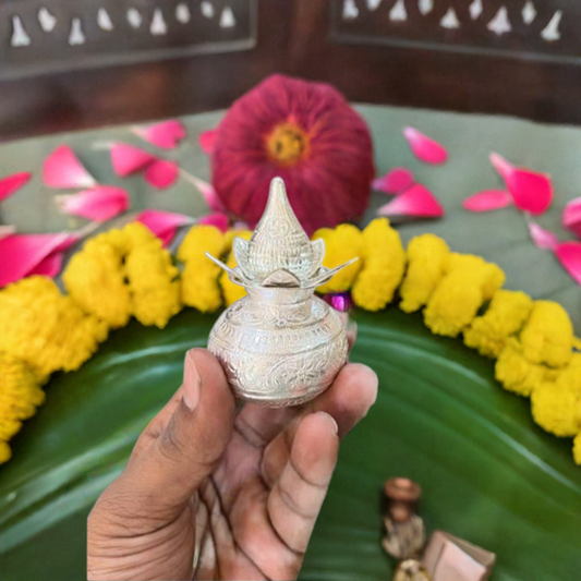 German Silver Mangal Kalash - jinsamadhan