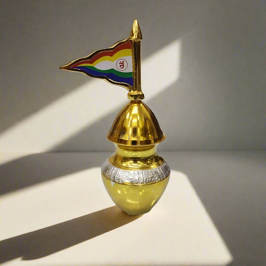 6-Inch Pure Brass Mangal Kalash - jinsamadhan