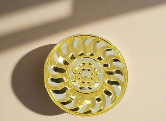4-Inch Pure Brass (Pital) Bhamandal for Jain Pratima - jinsamadhan
