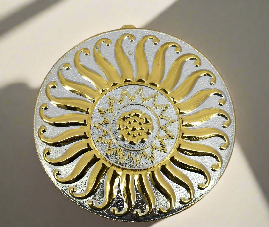 5-Inch Pure Brass Bhamandal for Jain Pratima – Ideal for 7–9 Inch Idols - jinsamadhan