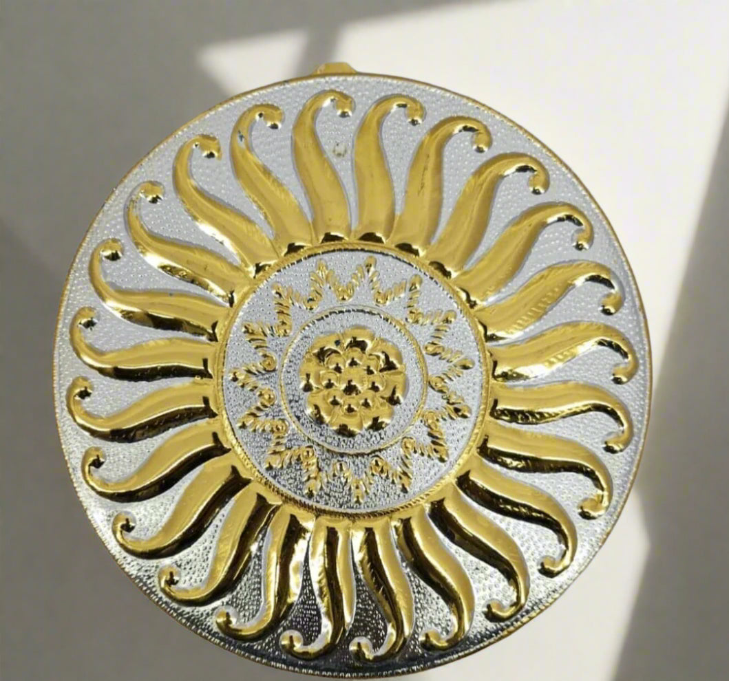 Pure Brass Bhamandal for Jain Pratima – Ideal for 7 Inch - jinsamadhan
