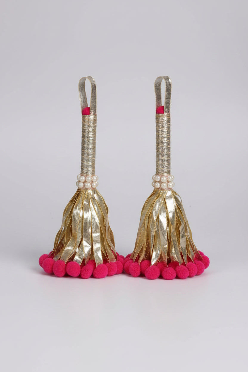 4 Inch Gota Chawar Set – Premium Pooja - jinsamadhan