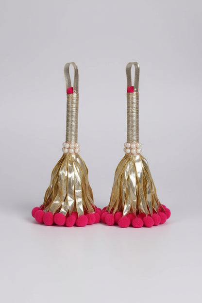 4 Inch Gota Chawar Set – Premium Pooja - jinsamadhan