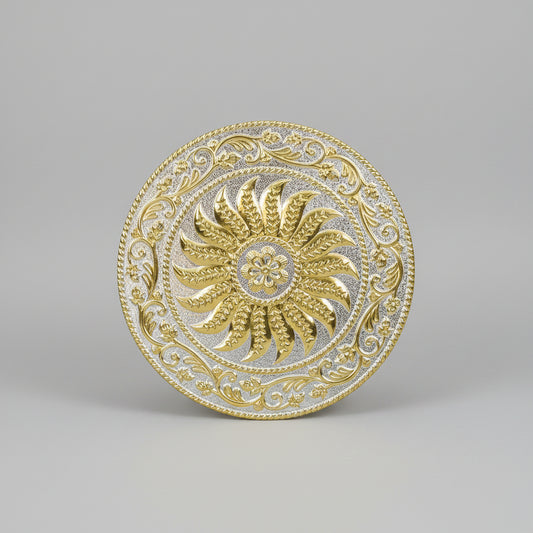 5 Inch Golden Silver Bhamandal for Jain Pratima - jinsamadhan