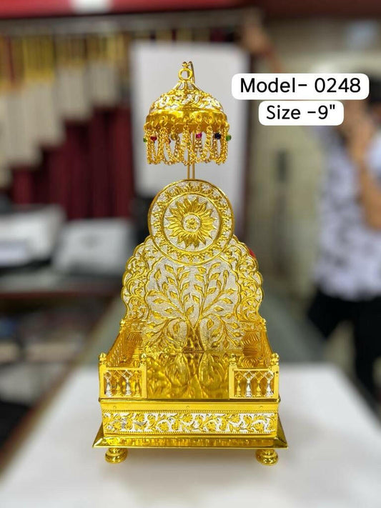 Gold plated Decorative Singhasan - jinsamadhan