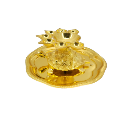 Jain 7 Baati Tortoise Aarti Thali - jinsamadhan