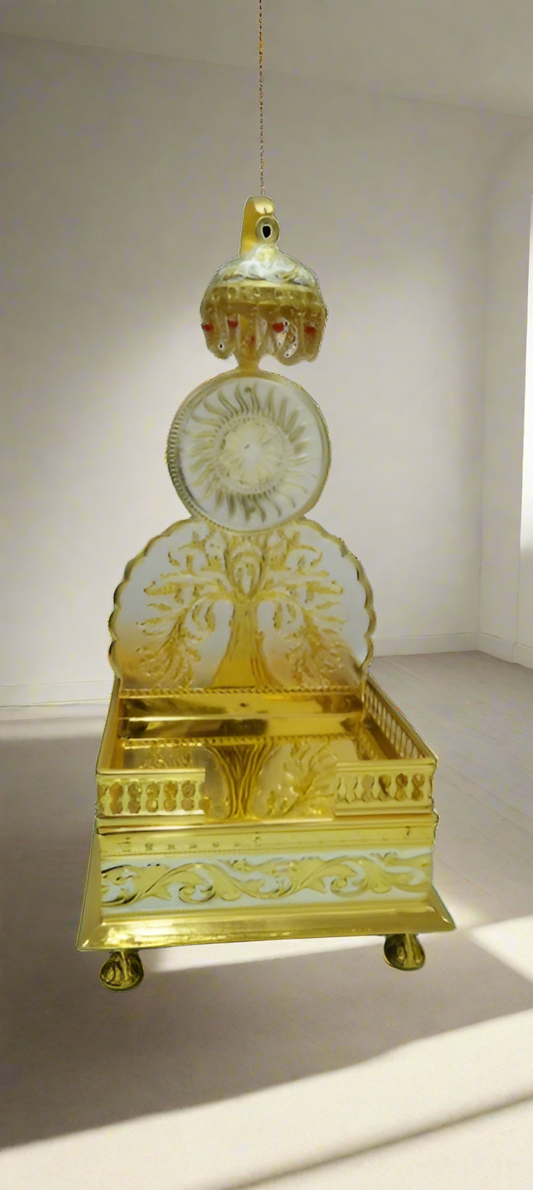 Premium Brass Jain Singhasan for Murtis - jinsamadhan