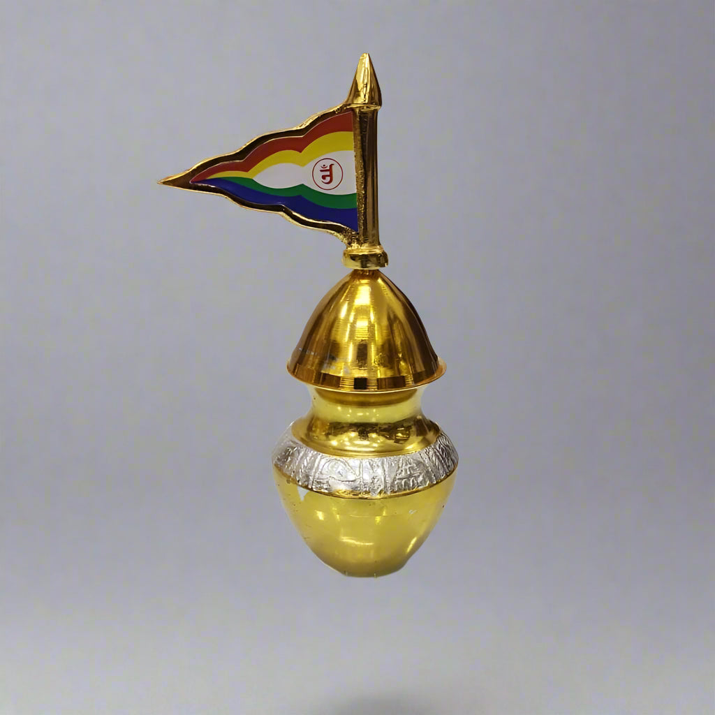 6-Inch Pure Brass Mangal Kalash - jinsamadhan