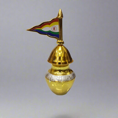 6-Inch Pure Brass Mangal Kalash - jinsamadhan