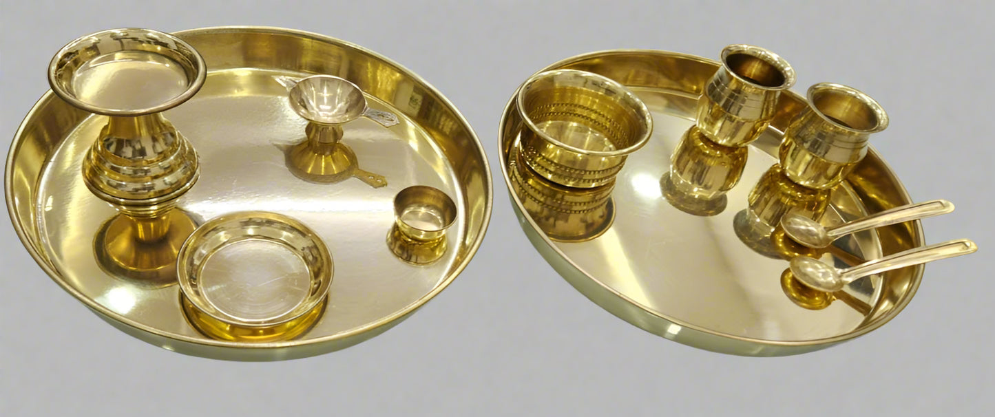 Jain Pooja Thali-10 inch - jinsamadhan