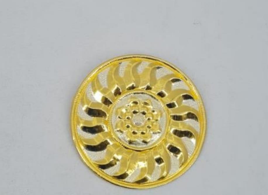 4-Inch Pure Brass (Pital) Bhamandal for Jain Pratima - jinsamadhan