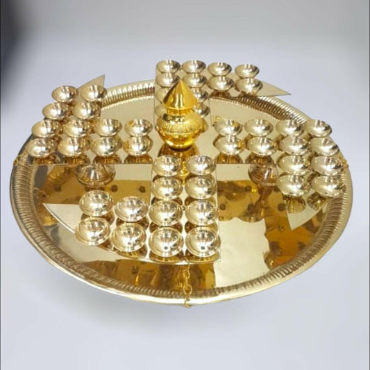Jain aarti thali 48 Dipak - jinsamadhan