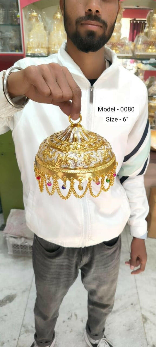 Chatar gold plated 6 inch - jinsamadhan
